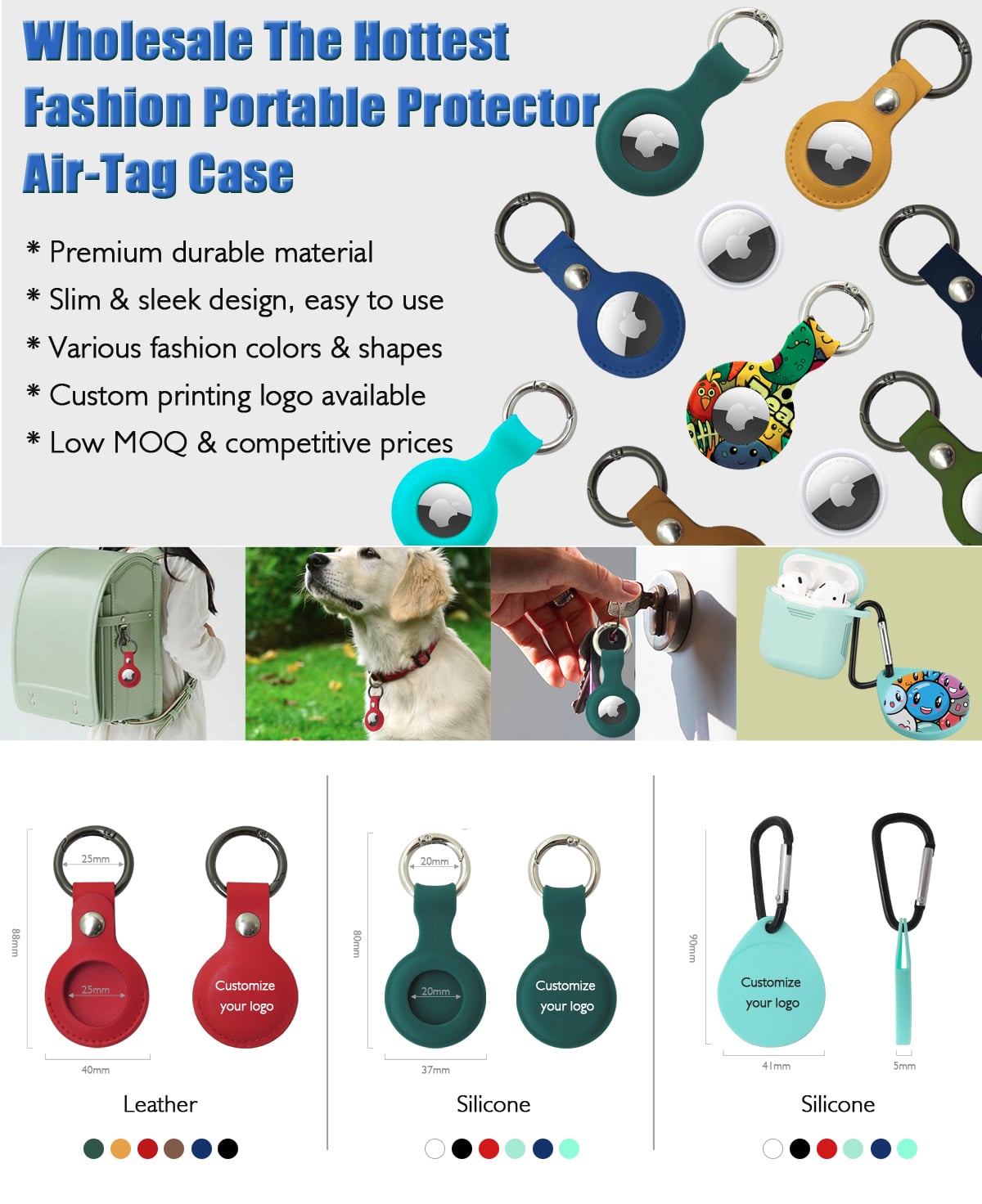 Wholesale The Hottest Fashion Portable Protector Air-Tag Case